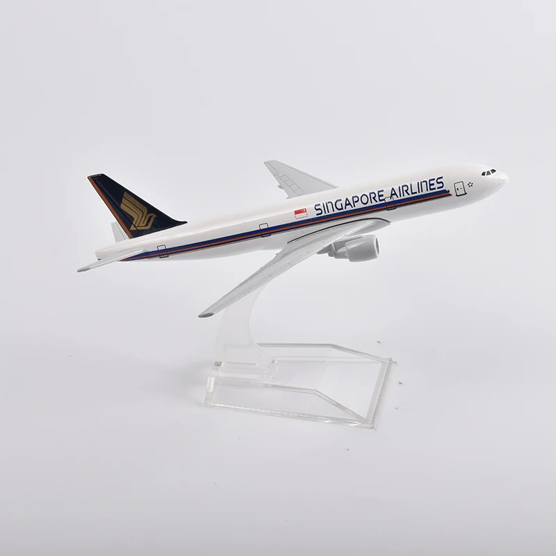 JASON TUTU 16cm Singapore Airlines Boeing 777 Airplane Model Plane Model Aircraft Diecast Metal 1/400 Scale Planes Dropshipping