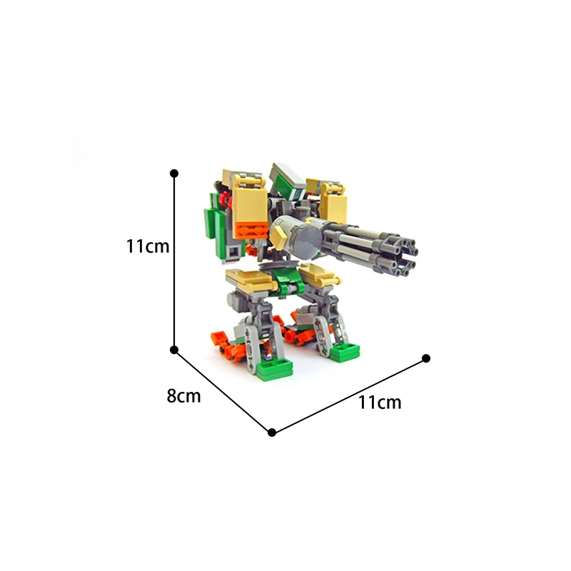 MOC Valiant Forerunner Shooting Game Bastion Robot DIY Game Building Blocks Bricks Sets DIY Classic Model Toys Kids Boys Gift