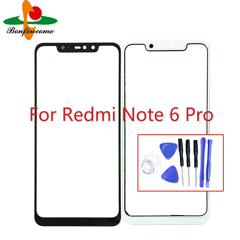 For Xiaomi Redmi Note 6 Pro  Note6 Pro Touch Screen Panel Front Outer Glass Lens Replace Parts