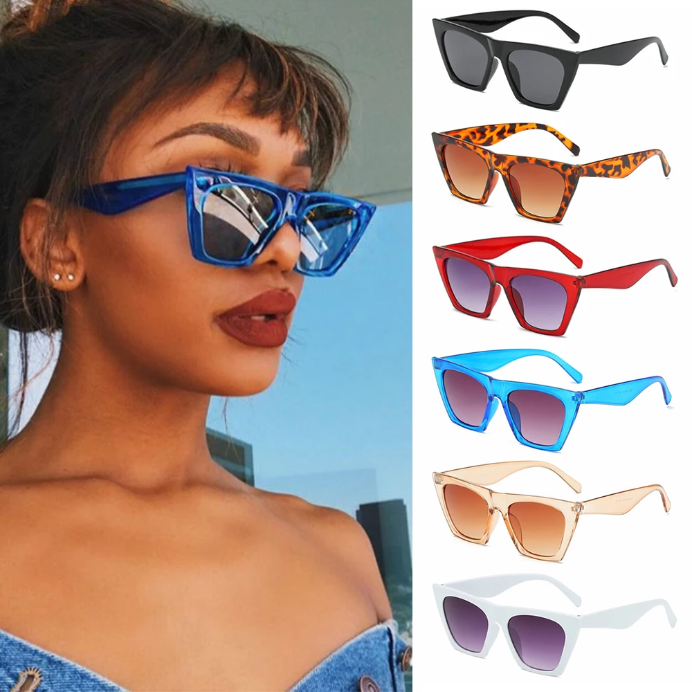 

Fashion Sun Glasses Vintage Shades Goggles Square Sunglasses Women UV400 Pprotection Streetwear Eyewear okulary oculos