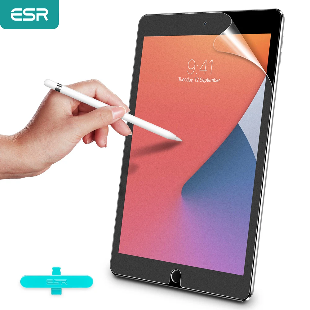 

ESR для iPad Pro 12,9/11 подобная бумажная пленка для iPad 9 8 7 Air 4 Защита экрана для iPad Pro Mini 6 10,9 10,5 10,2 9,7 пленки