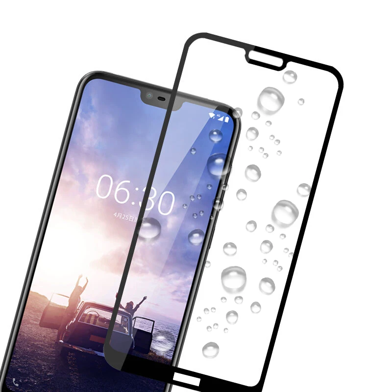 Gehärtetem Glas für Nokia 2,2 3,2 4,2 Full Screen Protector Für Nokia X6 X5 X3 2,1 3,1 5,1 6,1 7,1 7 Plus 2018 Schutzhülle Film