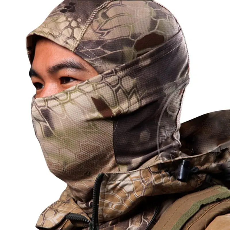 Tactical Party Masks Python Pattern Full Face Cover Protector Headgear Battle Sport Riding MTB Road Bike Cycling Face Cover