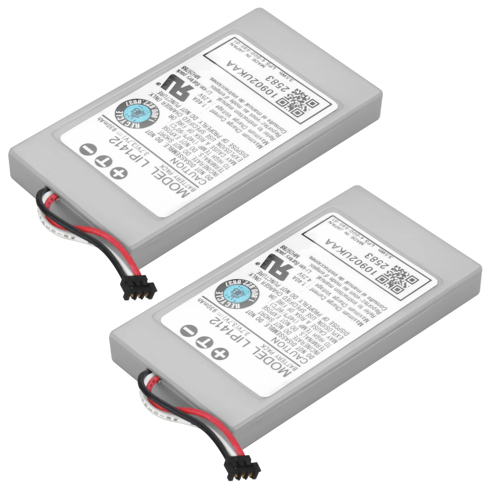 2 pçs 930mah bateria lip1412 para sony psp go PSP-N1000 n1001 n1002 n1003 n1004 acumulador de substituição
