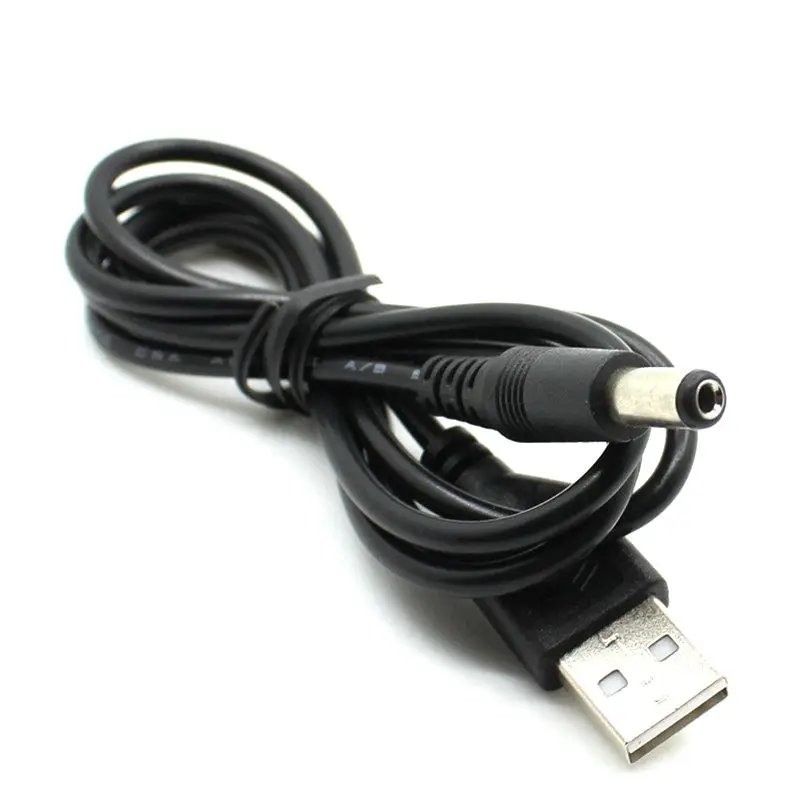 10 قطعة/الوحدة USB2.0 ميناء إلى 5.5*2.1 مللي متر 5 فولت تيار مستمر برميل جاك موصل كابل الطاقة