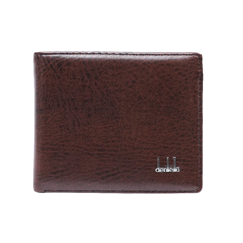 PU Leather Wallet Wallet Short Wallet Sample Factory Direct Mixed Batch Customization