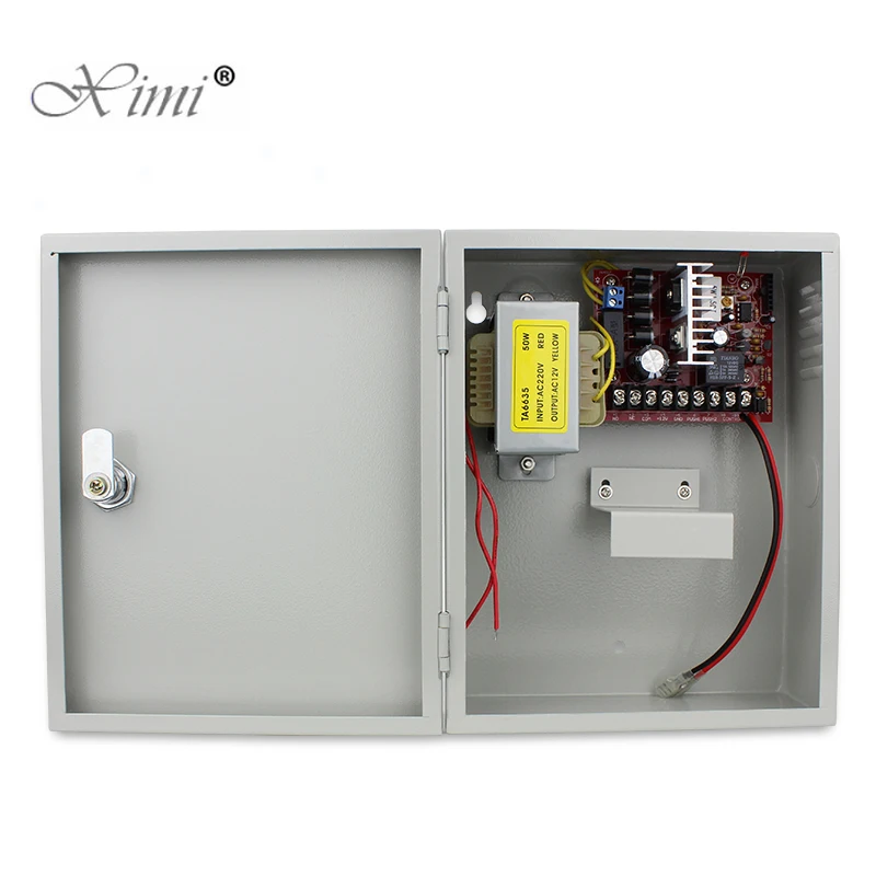 12V 5A Universal power supply for door access control system with backup Battery interface