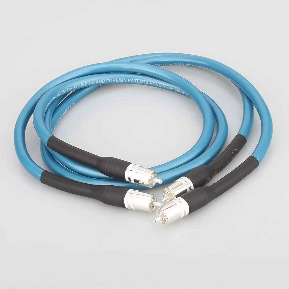 Audiocrast Pair RCA interconnect cable, audio video signal wire , RCA hifi extend line