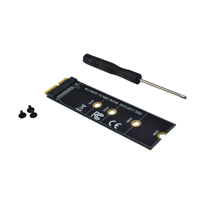 M key-cartão adaptador ssd m.2 pcie ahci, para macbook air, 2013, 2014, 2015, a1465, a1466 pro, a1398, a1502, a1419, suporta ssd 2017-2230