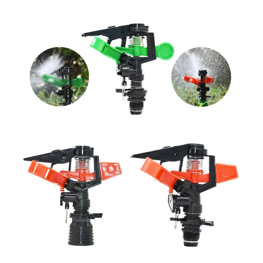 

Garden Irrigation Lawn Rocker Nozzle with 1/2 3/4 Thread Adjustable 360 Degrees Rotary Sprinklers Agricultural Garden Irrigation