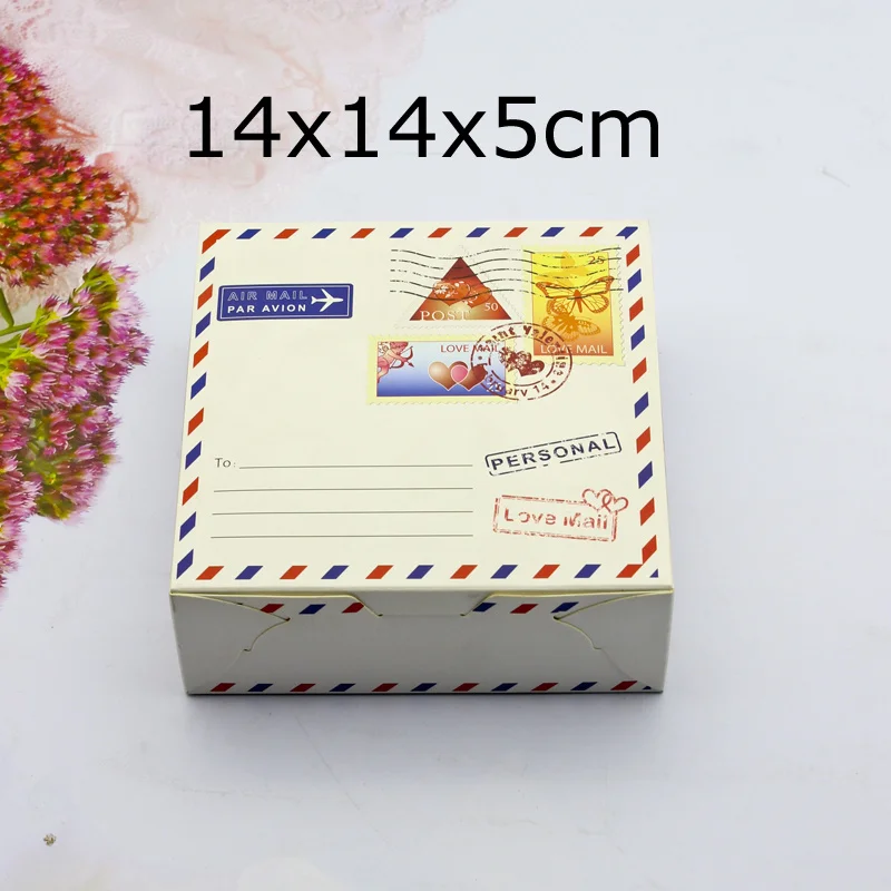 5/10pcs Kraft Paper Packaging Wedding Engagement Box Party Pink Chocolate Cake Candy Gift Boxes Birthday Favors Cardboard view 6
