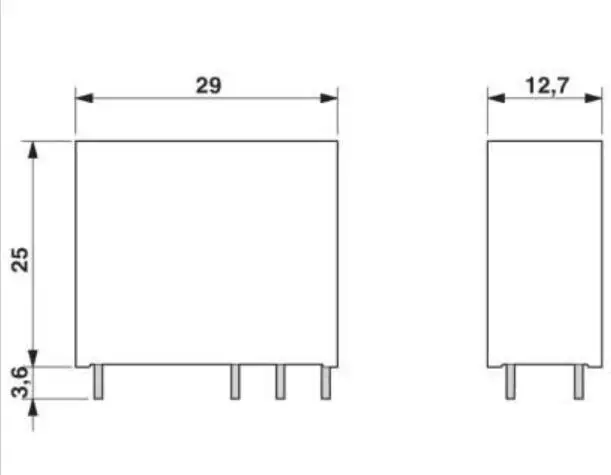 10 pcs REL-MR- 24DC/21-21/MS 2987943 2NO+2NC | 24VDC | With no light | 8A  Relay module