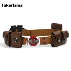 Wade Wilson Belt Set completo Deadpol Buckle Pouches Costume Ryan reyn Halloween Cospaly puntelli taglia S M L XL