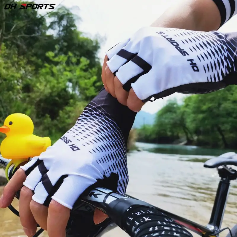 2024 Sports Unisex Cycling Half Finger Gloves Cycling Socks Sets Washable Bike Gloves Racing Bicycle Gloves for Man multicolour