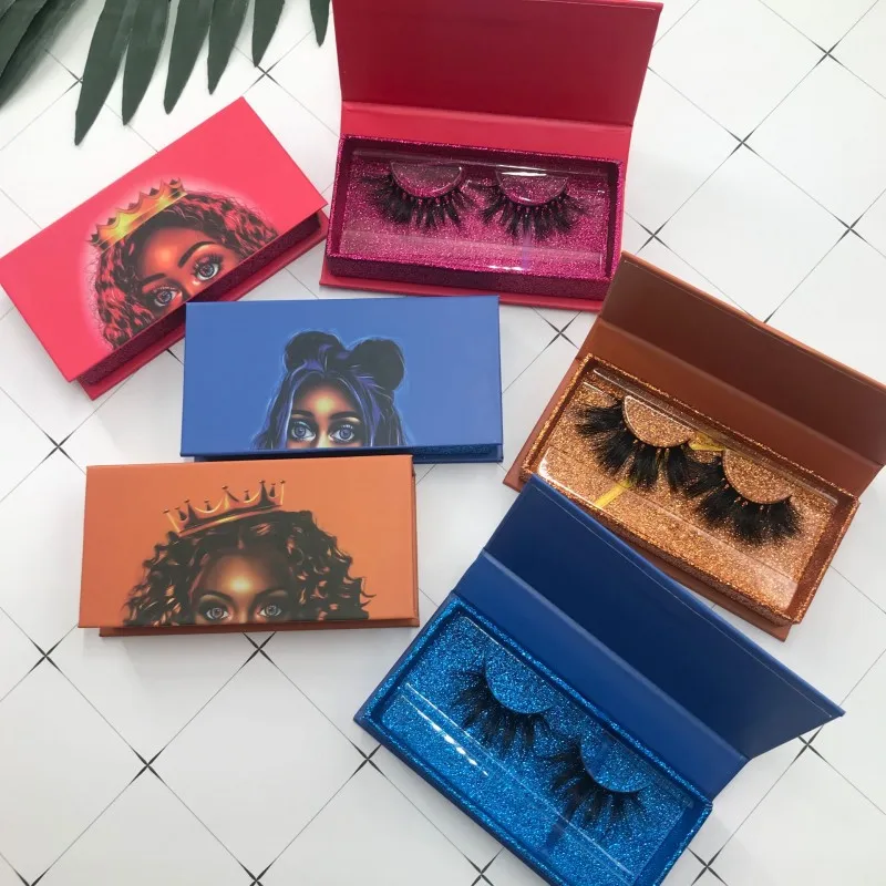 Neue magnetische Wimpernbox, maßgeschneidert mit Logo-Schönheitswimperndisplay, geeignet für 3D-Nerzwimpern