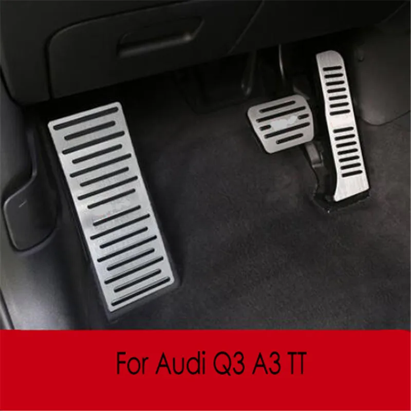 For Audi Q3 8U A3 8P A1 TT Car Styling Gas Pedals Fuel Brake Foot rest Pedal Cover Replacement Pad Plate Accessories