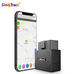 Rastreador de automóvil OB2 con conexión Android y iOS, dispositivo GPS para coche, ensamblaje a puertos OBDII, de 16 pines, con software en línea para teléfono móvil