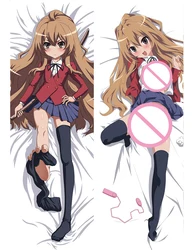 ¡Toradora! Aisaka Taiga dakimakura funda de almohada de dibujos animados, cuerpo abrazable de anime japonés, ropa de cama kawaii personalizada