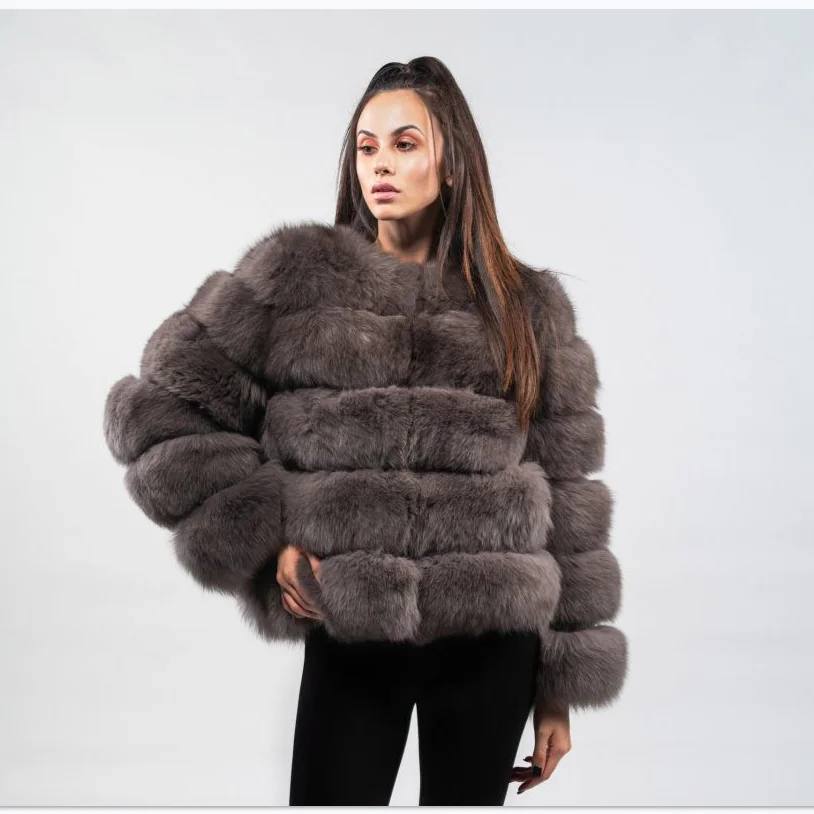 Winter Jackets for Ladies, Thermal Fur Coats, Natural Fox Fur Coats, Real Fox Fur Jackets, Fashion