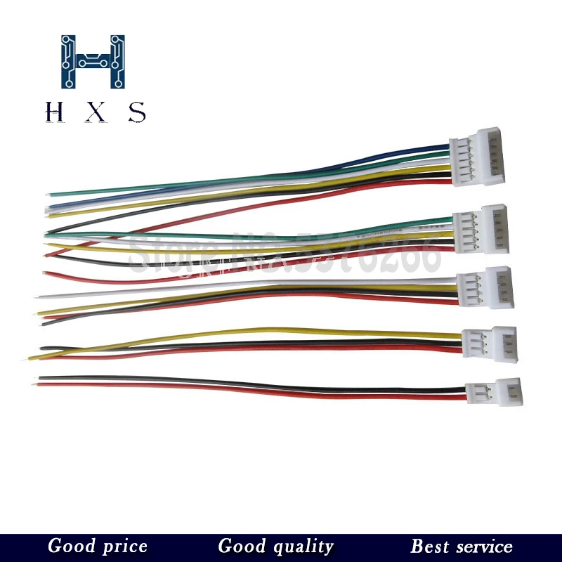 10Set 10CM/15CM/20CM JST 1.25 2/3/4/5/6 pin male female plug connector with wire 1.25MM 2pin/3pin/4pin/5pin cable 2p/3p/4p/5p/6p