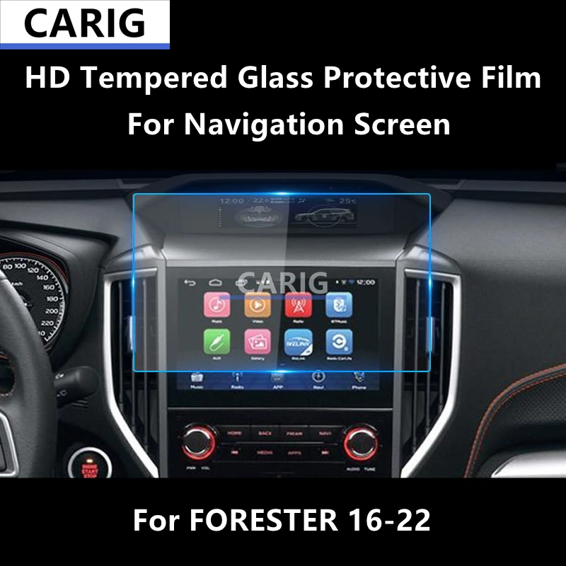 

For FORESTER 16-22 Navigation Screen HD Tempered Glass Protective Film Anti-scratch Repair Film Accessorie Refit