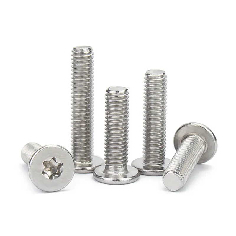 5/50pcs M1.6 M2 M2.5 M3 M4 M5 M6 M8 304 Stainless Steel CM Six-Lobe Torx Ultra Thin Super Low Flat Wafer Head Screw Bolt