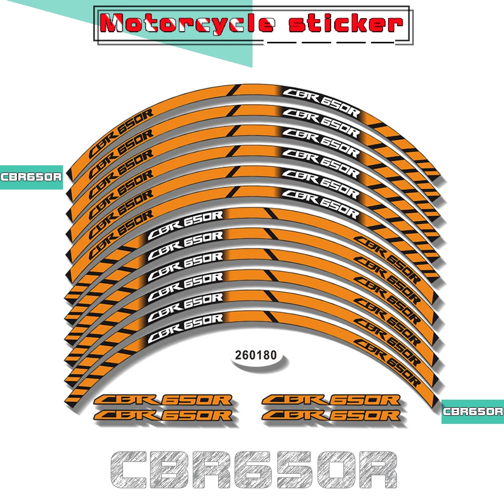 

Motorcycle Inner Ring Protection Stickers Waterproof Personalized Decals Multi-color Durable Tape for HONDA CBR650R cbr650r