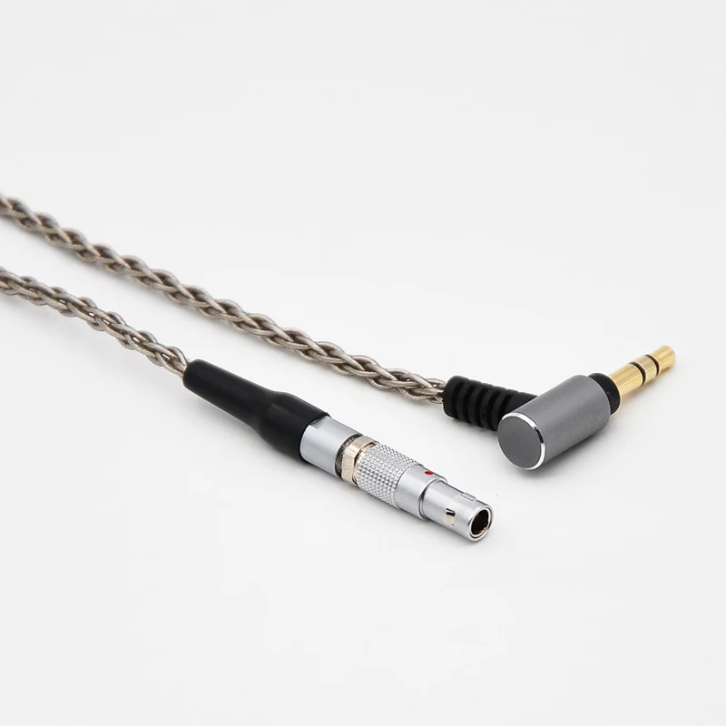 Cabo de áudio hifi 6n occ para fone de ouvido profissional, trançado com 6 núcleos, para akg kgola k812pro k872