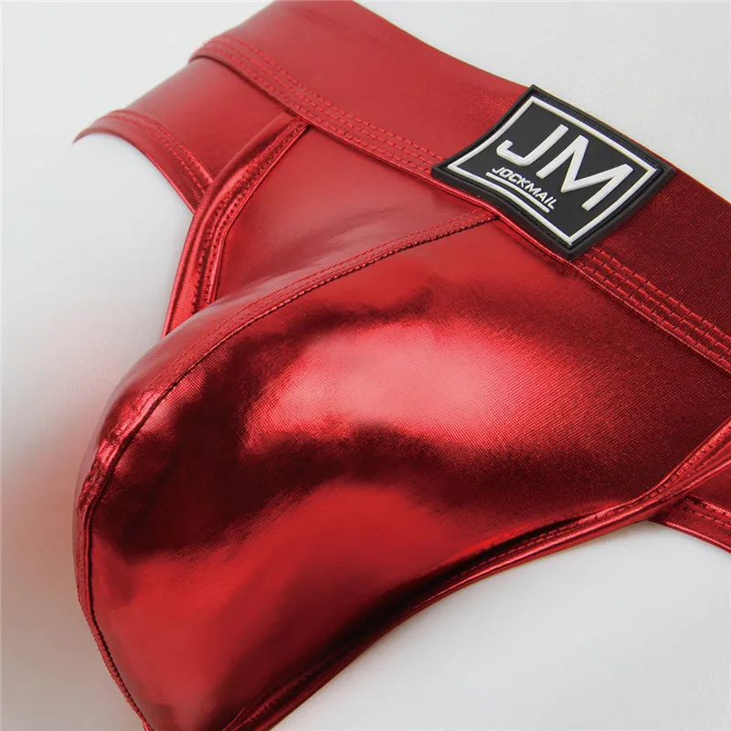 jockmail Sexy Men Underwear Briefs U convex Big Penis Pouch Design Wonderjock Men leather Briefs for Man Bikini gay underwear