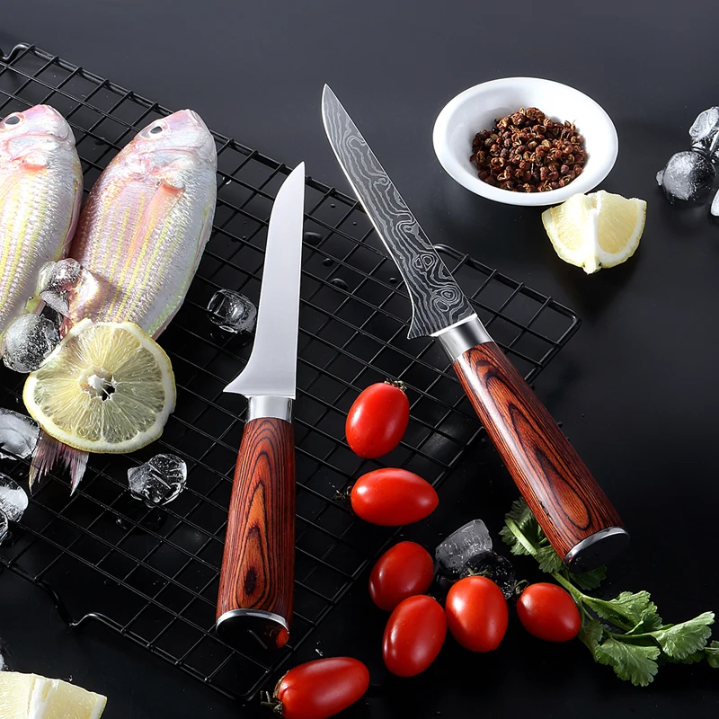 

Professional Kitchen Knives Boning Knife Fish Knife Slaughter Stainless Steel KnifeTwosun Knife Chef Knife for Kitchen Cooking