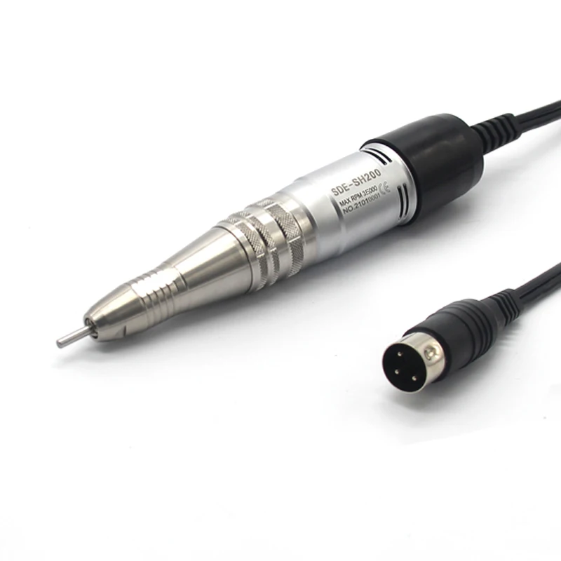 210 Marathon H200 Electric Nail Drill Handpiece 35K Strong Manicure Pedicure Machine with Drill Polish Pen And Nail File Bits