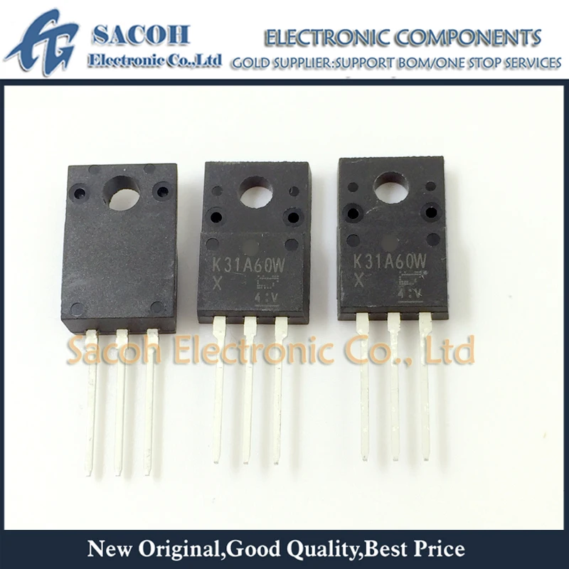 

10Pcs TK31A60W K31A60W or TK31E60W K31E60W TO-220F 31A 600V N-ch MOSFET