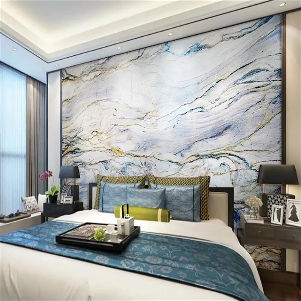 Milofi background wall custom ink marble pattern background wall large wallpaper mural