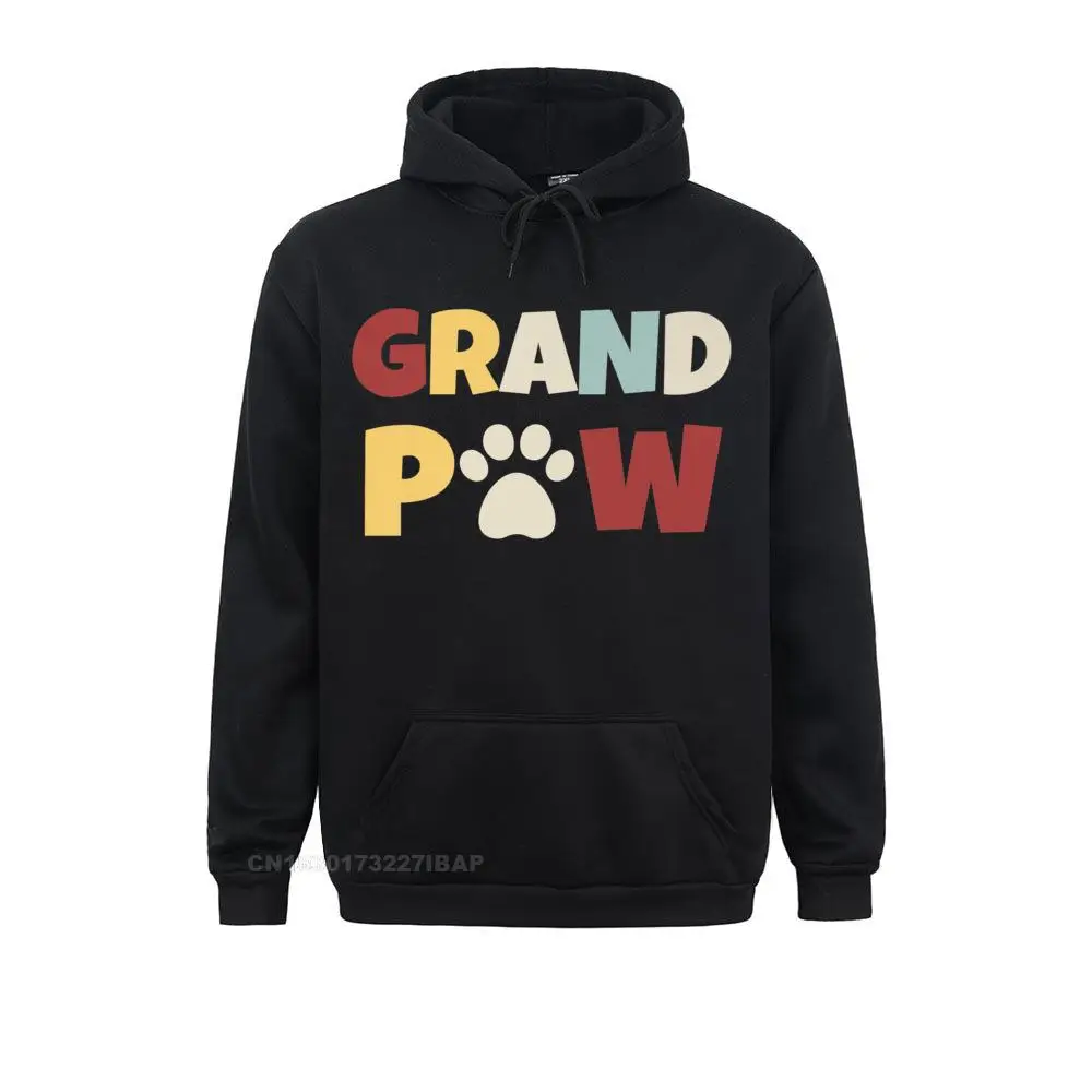 

Mens Retro Grand Paw Dog Lover Grandpaw Grandpa Hooded Pullover Sweatshirts For Men Novelty Hoodies Oversized Japan Style