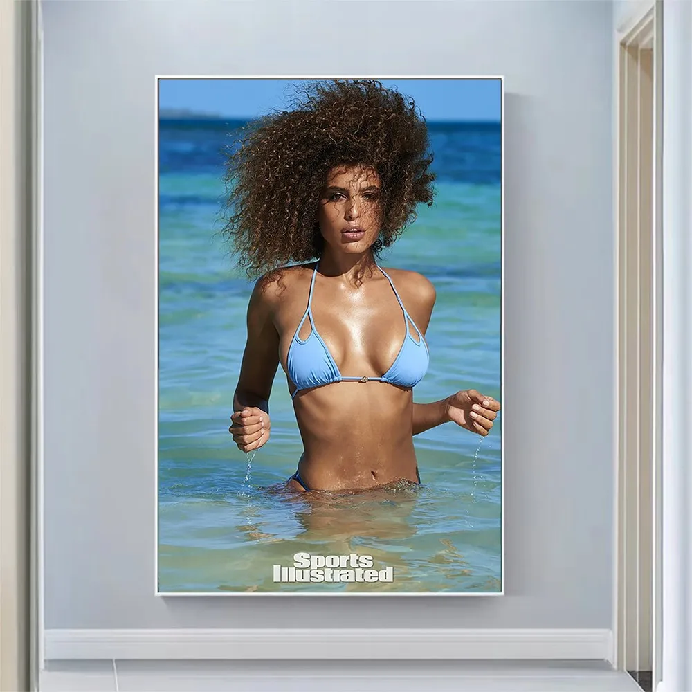 

Silk Cloth Wall Poster Jessica Aidi Sexy Model Star Art Home Decoration Gift
