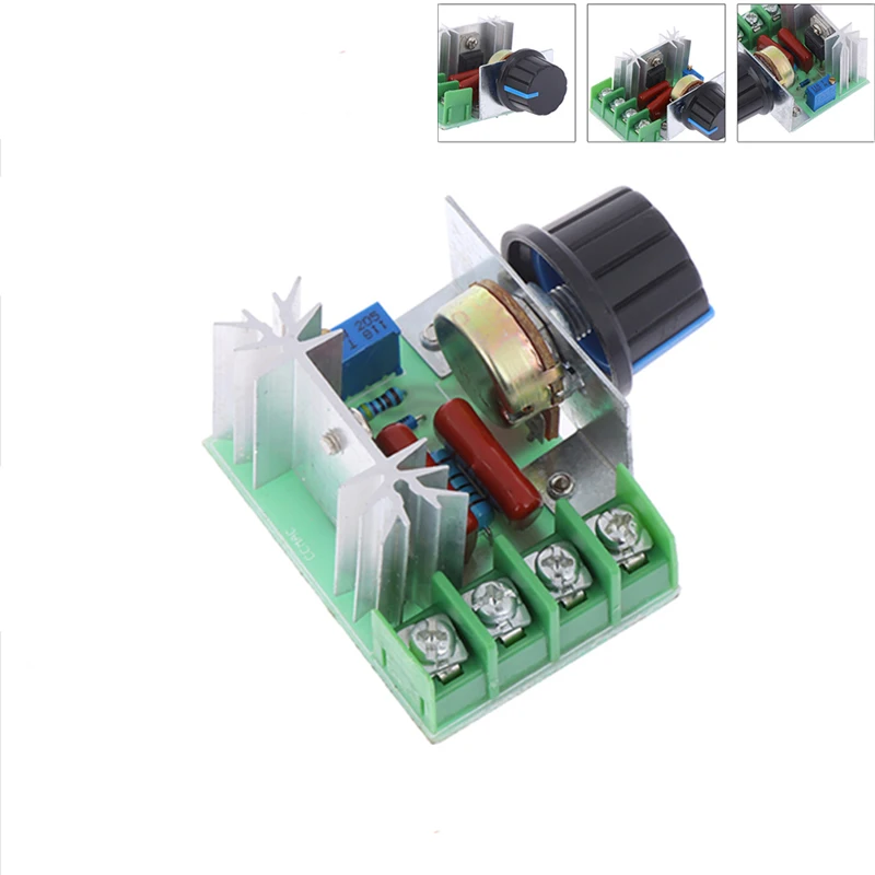 AC 220V 2000W SCR Voltage Regulator Dimming Dimmers Motor Speed Controller Thermostat Electronic Voltage Regulator Module