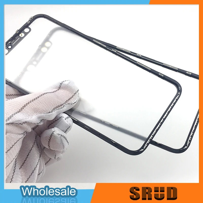 10pcs Top Quality Front Glass + OCA For Apple iPhone Xs X Max 12 11 13 14Pro Max 12 13 Mini LCD Screen Display Outer Panel