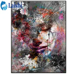 3D Diy Abstract doodle woman Diamond Painting Diamond Embroidered Rhinestone Picture Mosaic stitch cross Home Decoration gift