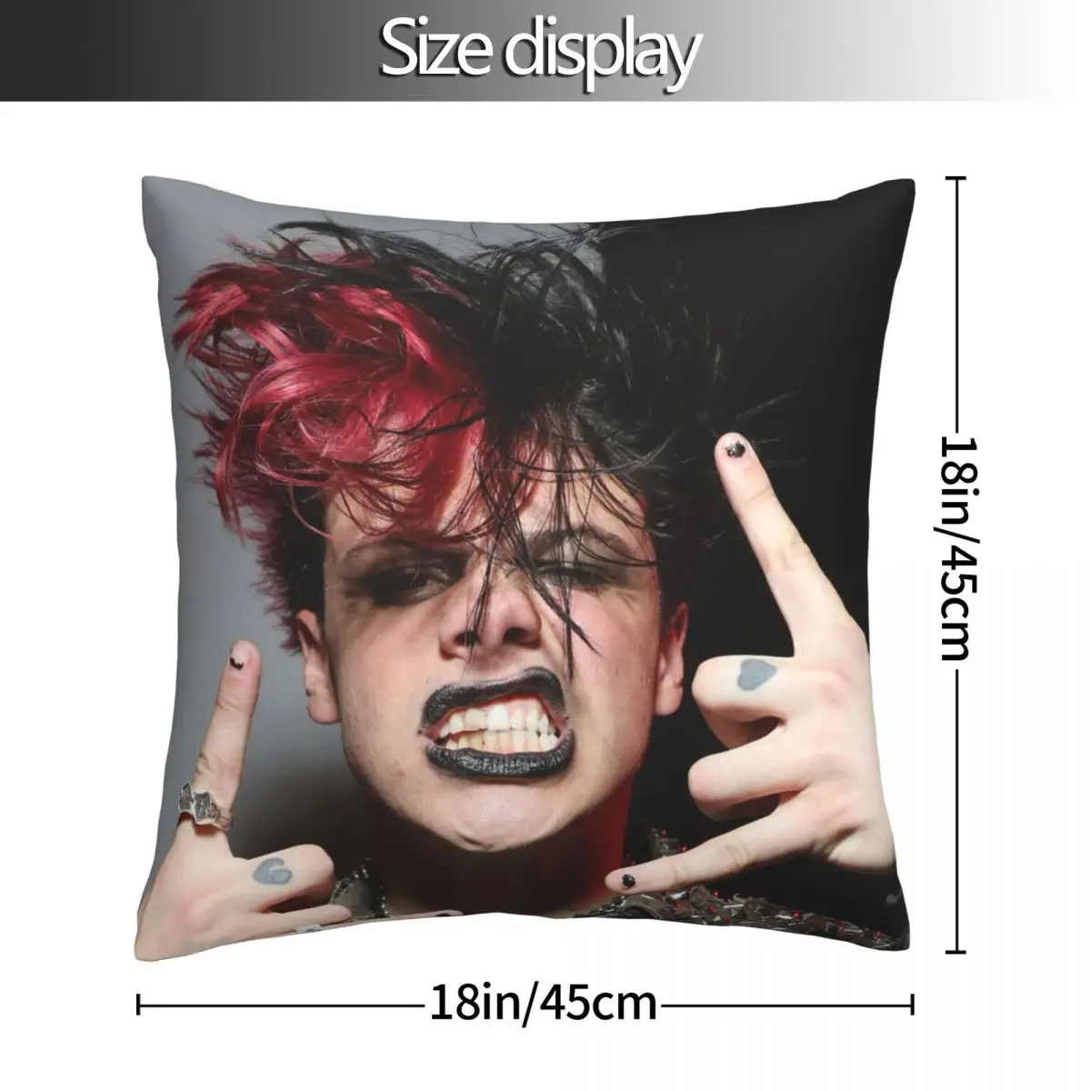 Yungblud pillowcase printed cushion cover sofa waist pillow pillow cover