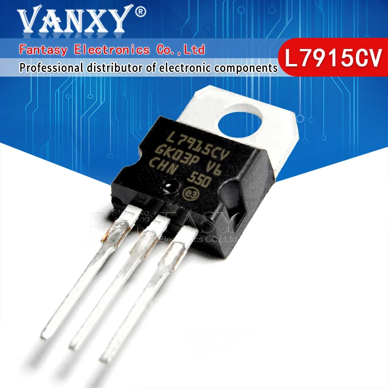 

10 шт., L7915CV TO220 L7915 TO-220 7915 LM7915 MC7915 7915CV, новый и оригинальный IC