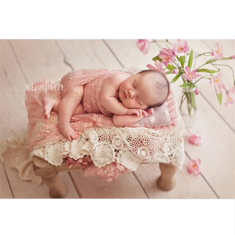 Newborn Photograph Props Lace Cotton Background Blanket Studio Baby Shooting Mats Photo Accessories Basket Filler Studio Decor