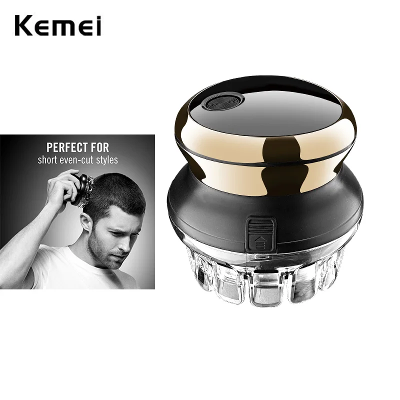 Kemei Easy Cut Diy Ufo Tondeuse En Trimmer Voor Mannen Zelfs Cut Koord/Draadloze Roterende Hair Cut Snijden kit Sharp Cirkelzagen