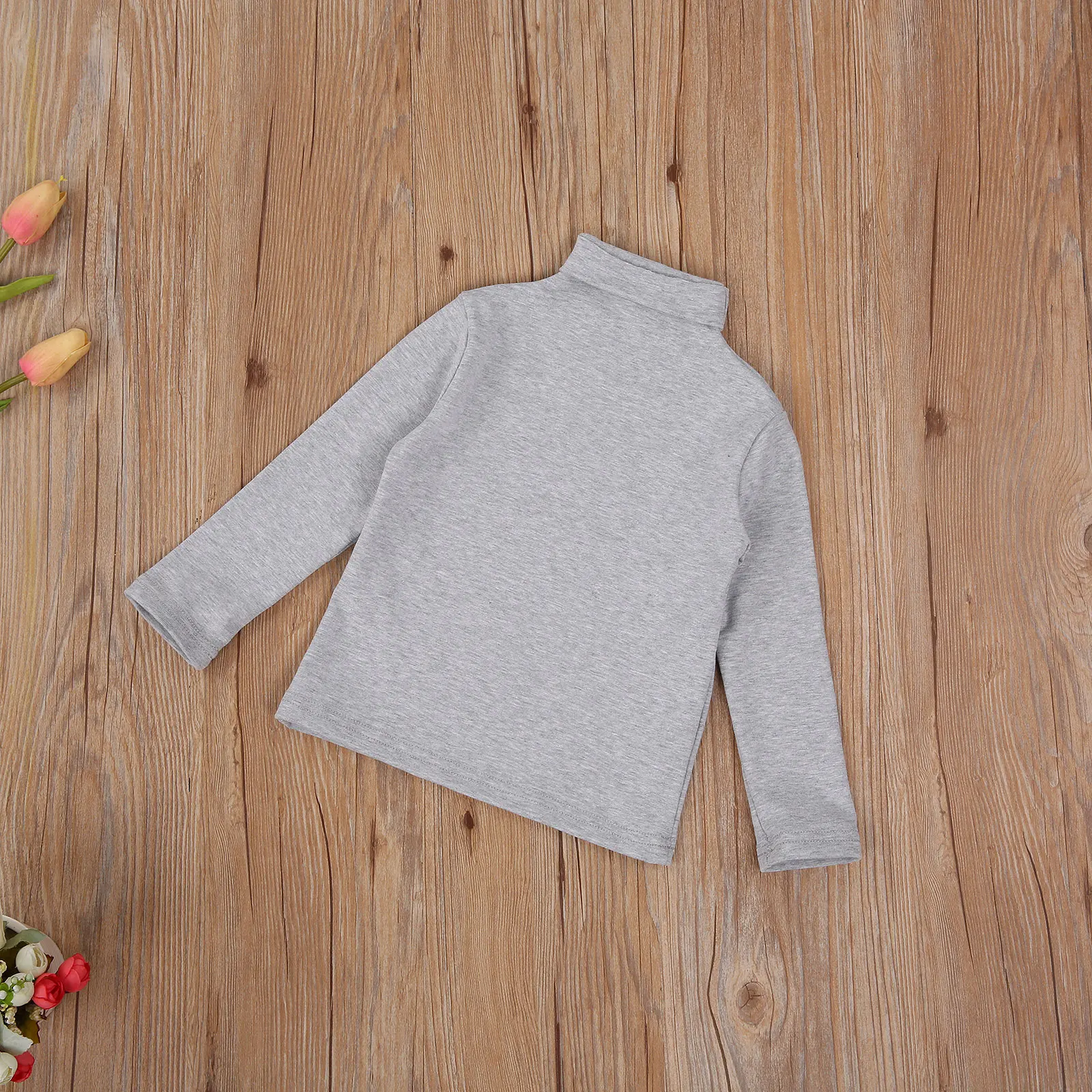 Baby Kinder Mädchen Rolli Basic Solide T-shirt Tops Kleinkind Kinder Mädchen Herbst Frühling Langarm T Tops Baby Kleidung 1-6Y