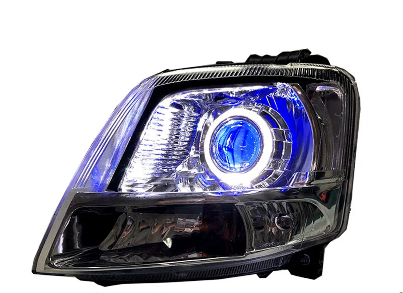 

RQXR HID LED headlight assembly angel eye daytime running light with turn signal for Suzuki Landy