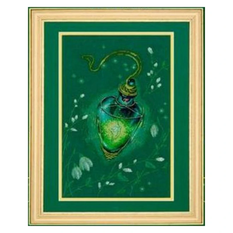 Cross Stitch Kit Decorated with Painted Spring Magic Bottle Calico Chinese Embroidery Material Package