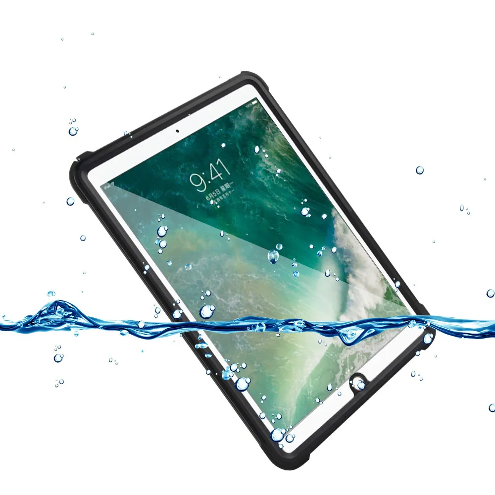 

For iPad Pro 10.5 Waterproof Case with Pencil Holder 360 Full Protector Cases For iPad Pro 10.5" Cover Funda Silicone Soft Shell