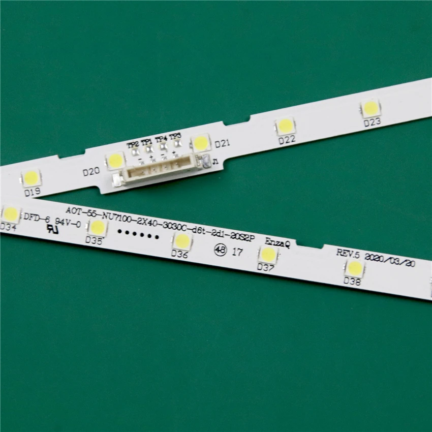 LED TV Bands For Samsung UE55RU7100 UE55RU7170 UE55RU7179 UE55RU7300 UE55RU7302 UE55RU7305 LED Bars Backlight Strips Line Rulers