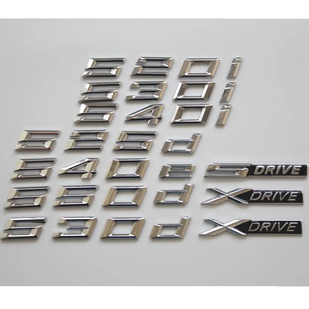 

Символы для BMW Chrome Letters XDrive 518i 520i 523i 525i 528i 530i 532i 534i 535i 540i 543i 545i 550i 552i 553i 554i эмблемы