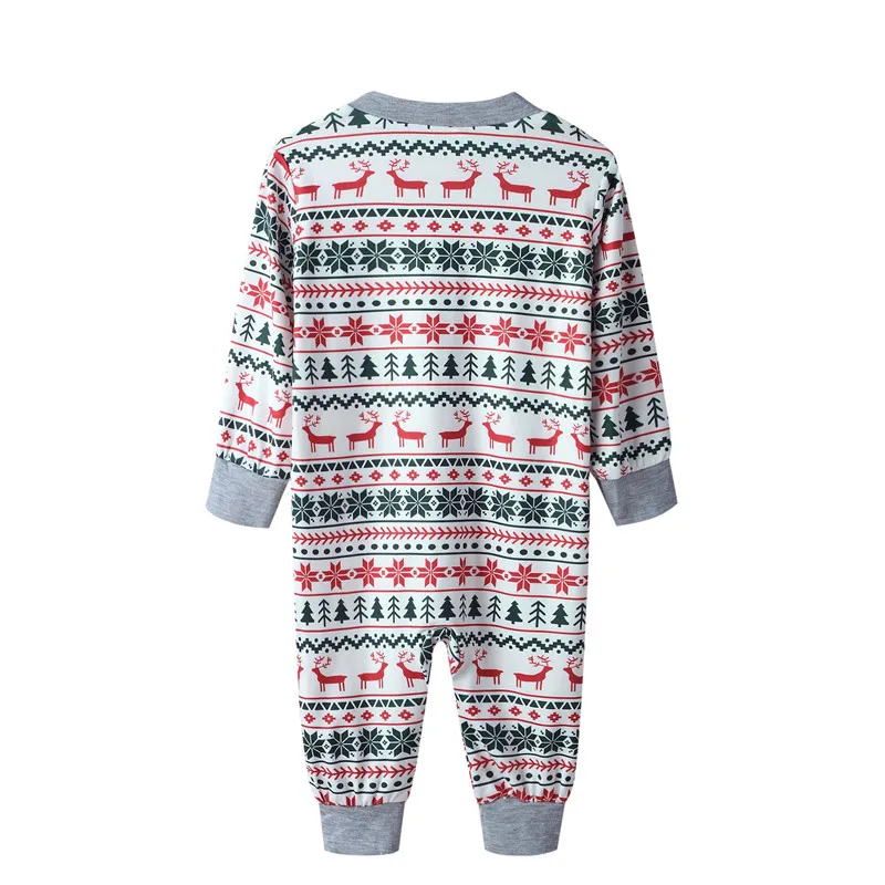 Family Matching Christmas Pajamas Set Casual Nightwear Family Set Print Long Sleeve Top+Pants Autumn Winter Sleepwear