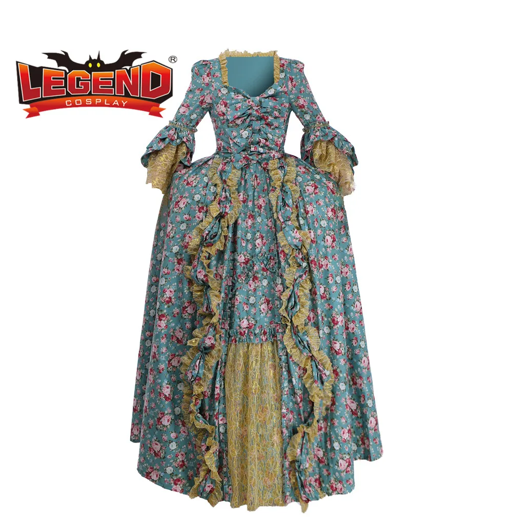 Outlander Jeanne Paris gown Claire Fraser friend dress cosplay claire costume dress 18th century rococo dress day court dress